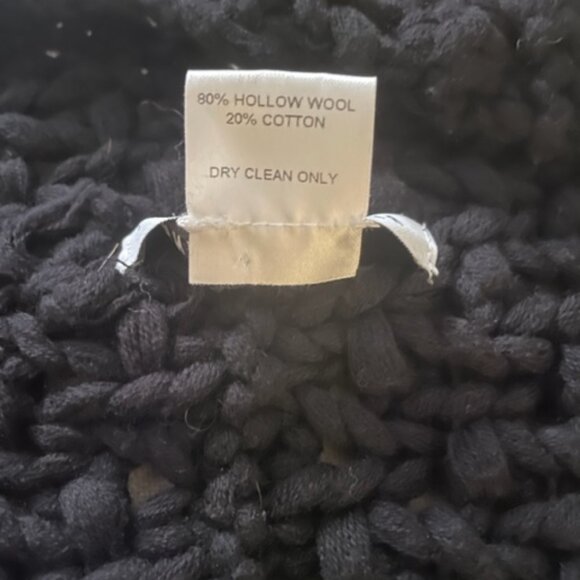 Behnaz Sarafpour popcorn handknit shrug in black wool & cotton - Picture 9 of 9